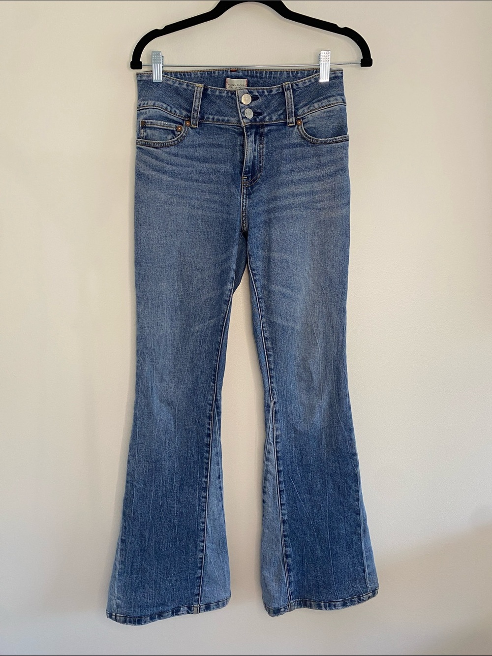 Alice + Olivia Jeans Stacey Godet Bell Flare Low Rise Jeans Size 27"